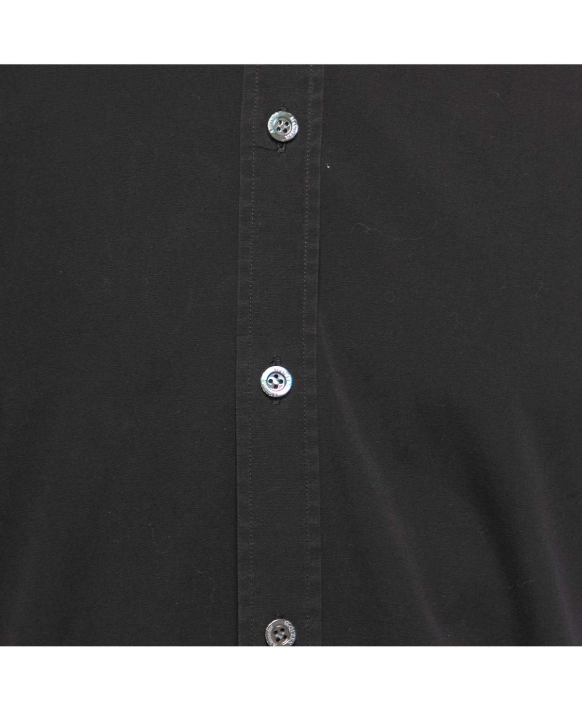 Pre-Owned Alexander Mcqueen Men's Black Cotton Half Sleeve Shirt
