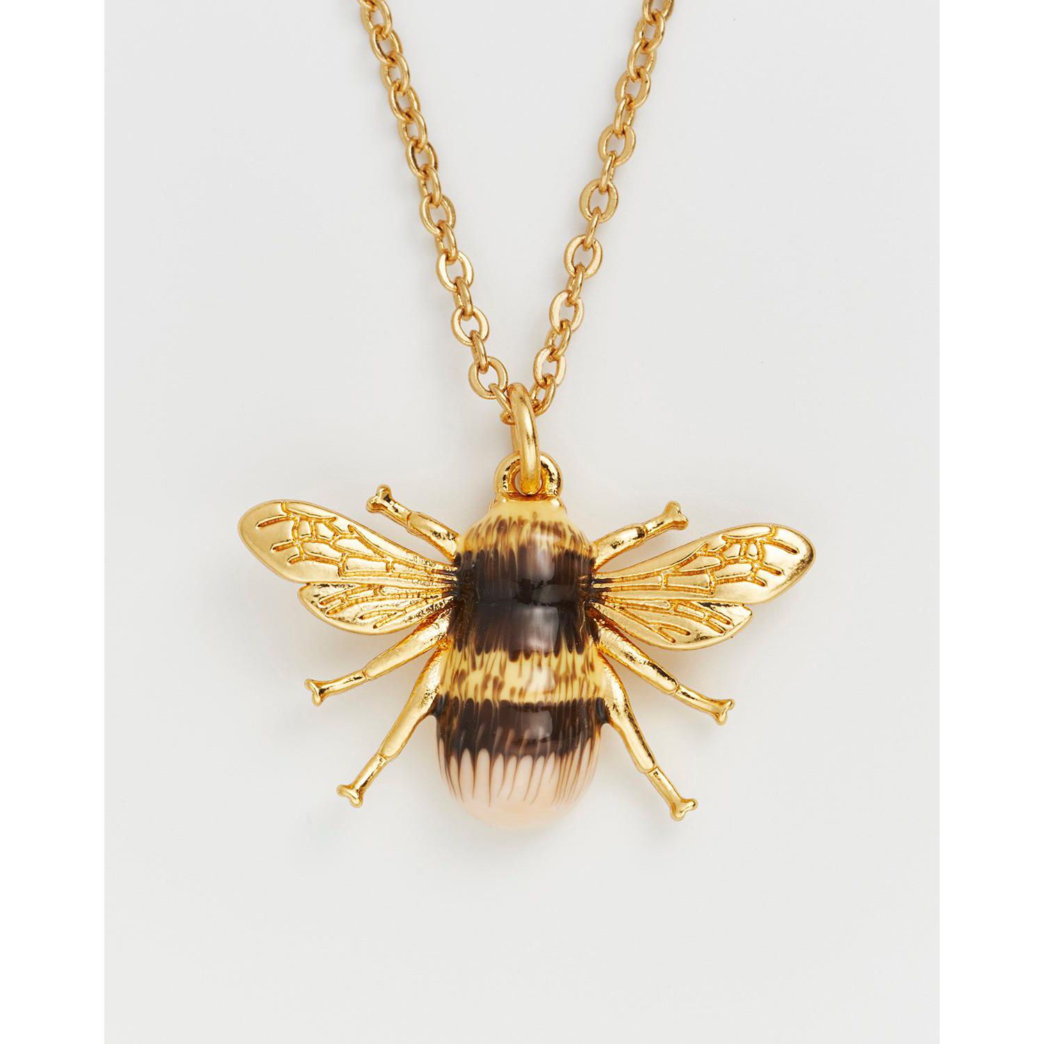 Honey Bee Enamel Necklace
