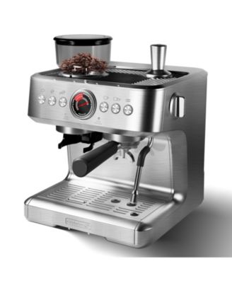 20 Bar Professional Coffee Maker, Espresso Coffee Machine, Built-in Coffee Grinder