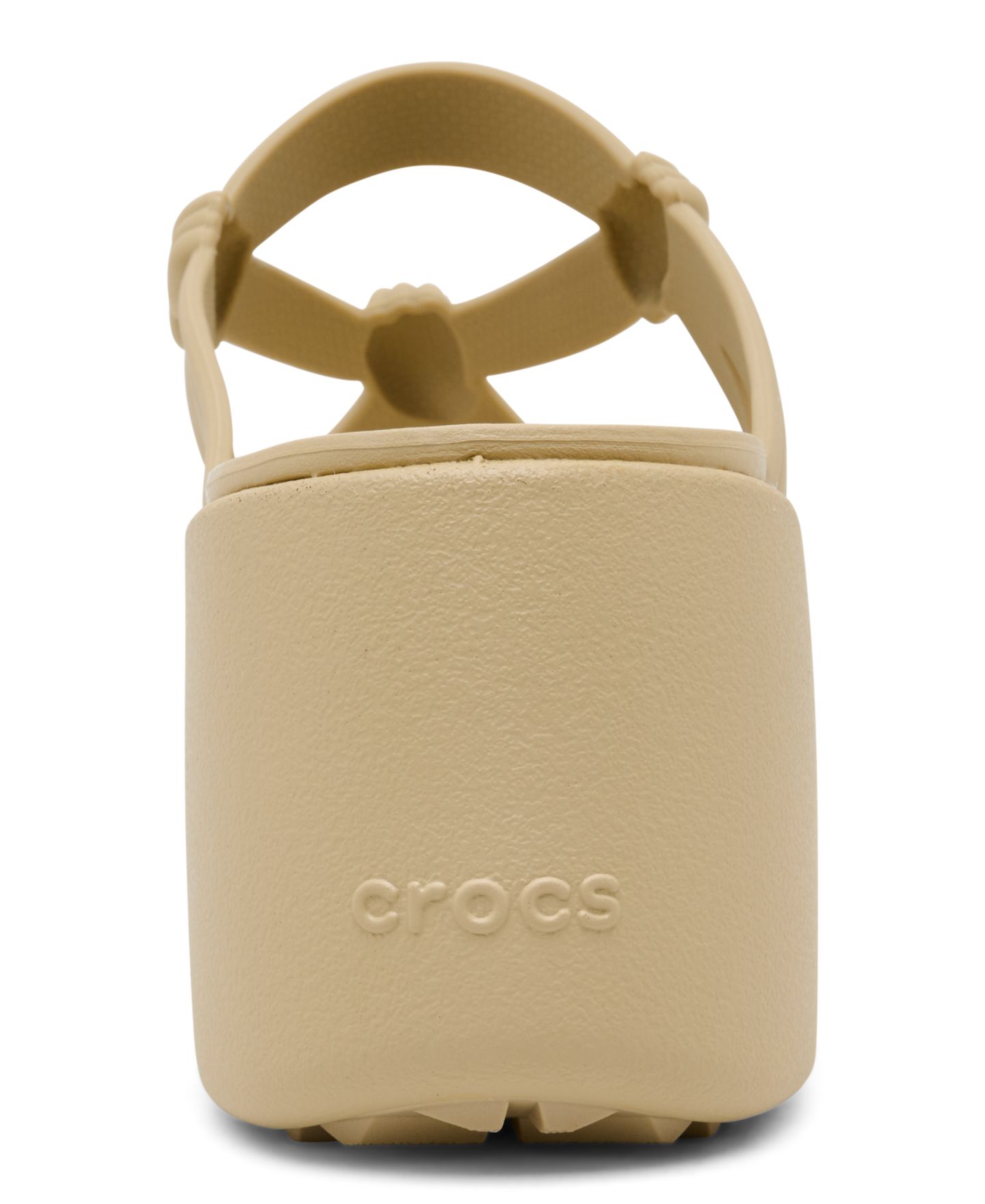 Женские сандалии Crocs Brooklyn Knot Sky Platform, цвет: Бежевый — фото 4