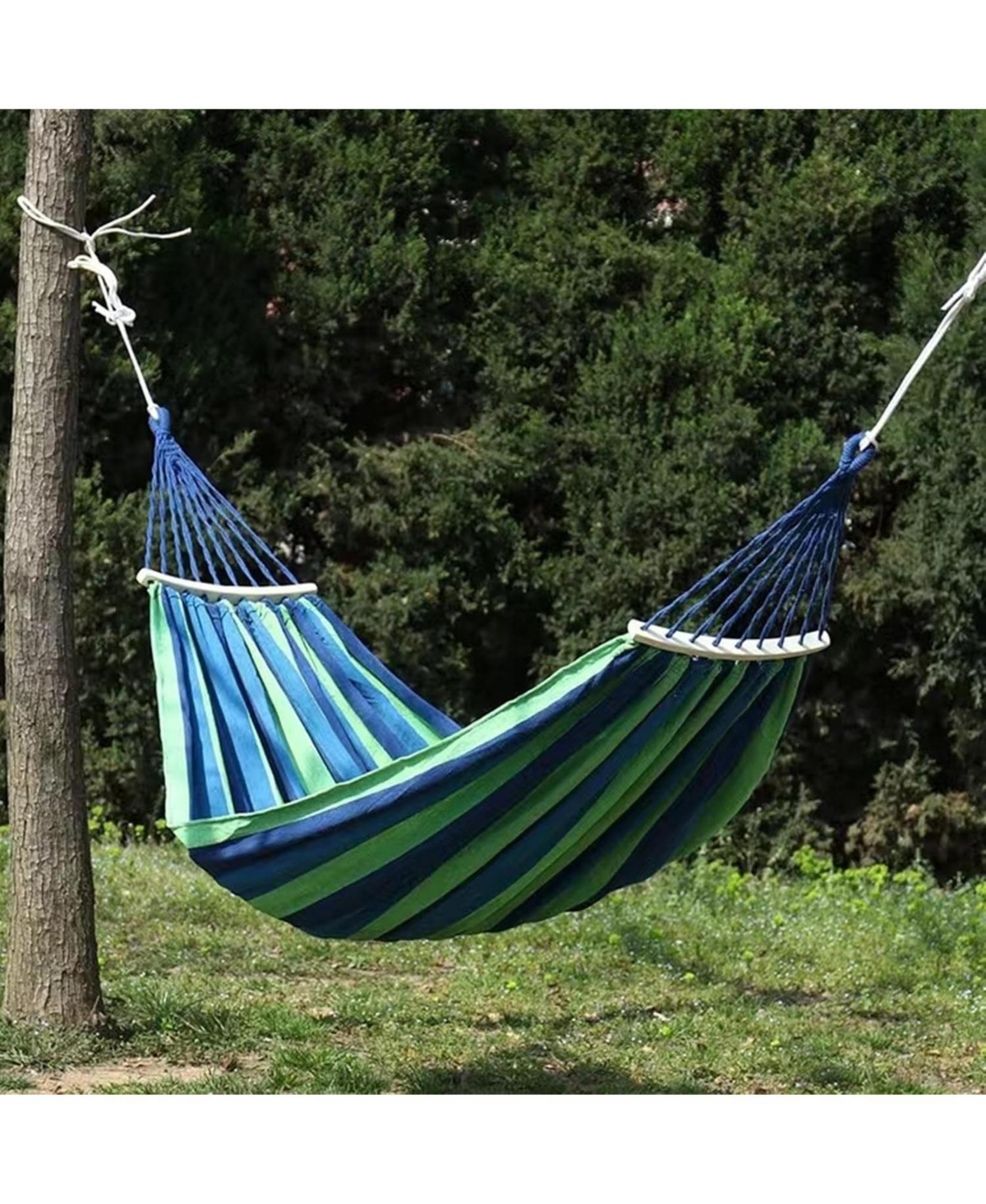 gaomon Portable Camping Hammock, Thick Canvas Hanging Bed for Indoor Outdoor Use, Lazy Chair Travel Backpacking Beach Courtyard Hiking