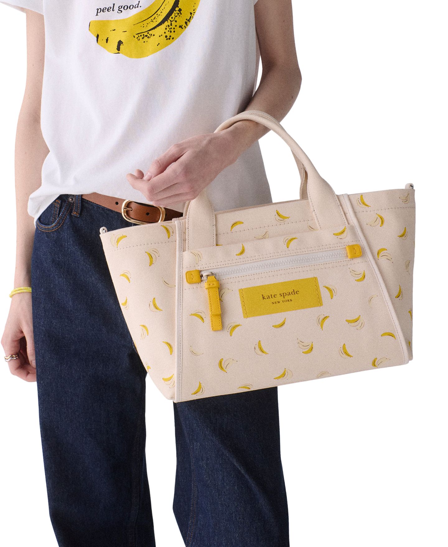 Женская сумка kate spade new york Dash Banana Canvas Extra-Large, цвет: Натуральный — фото 6