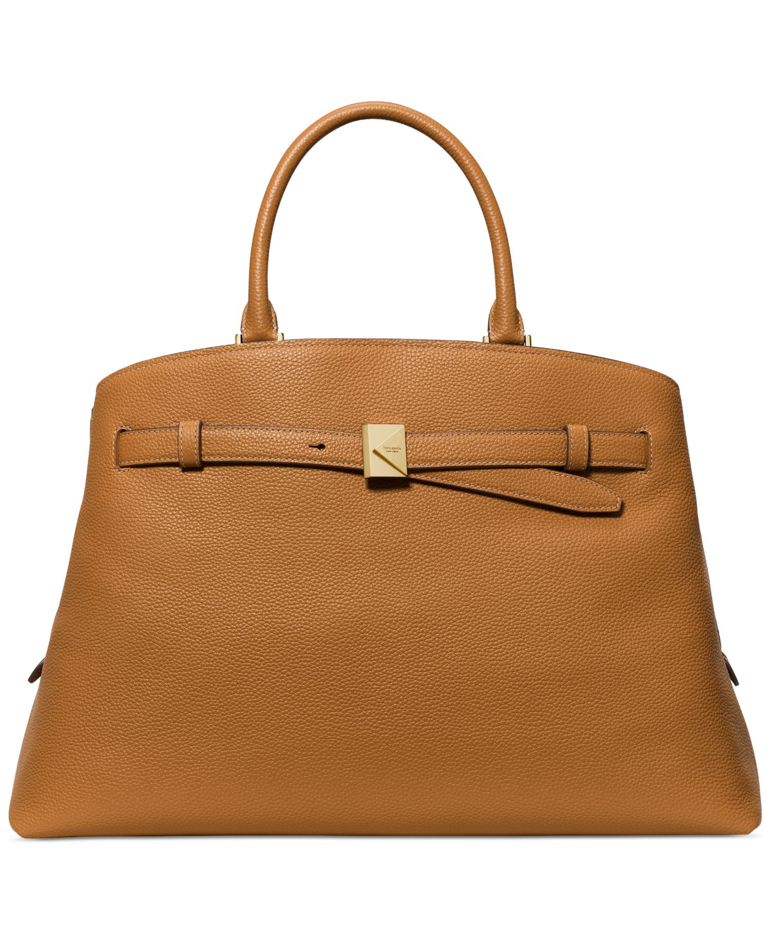 Deco Pebbled Leather Satchel Extra-Large Bag