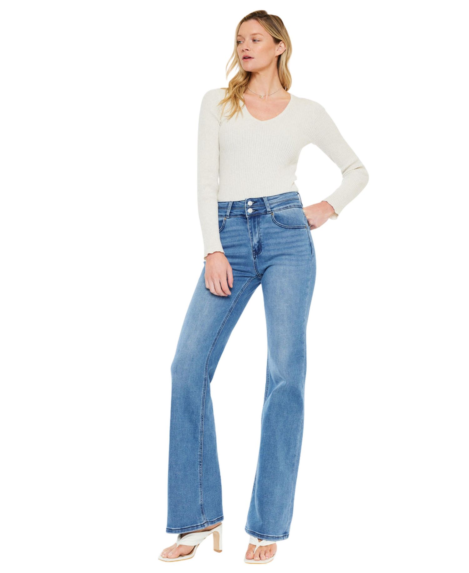 Women's Onyx Ultra High Rise Wide Flare Jeans