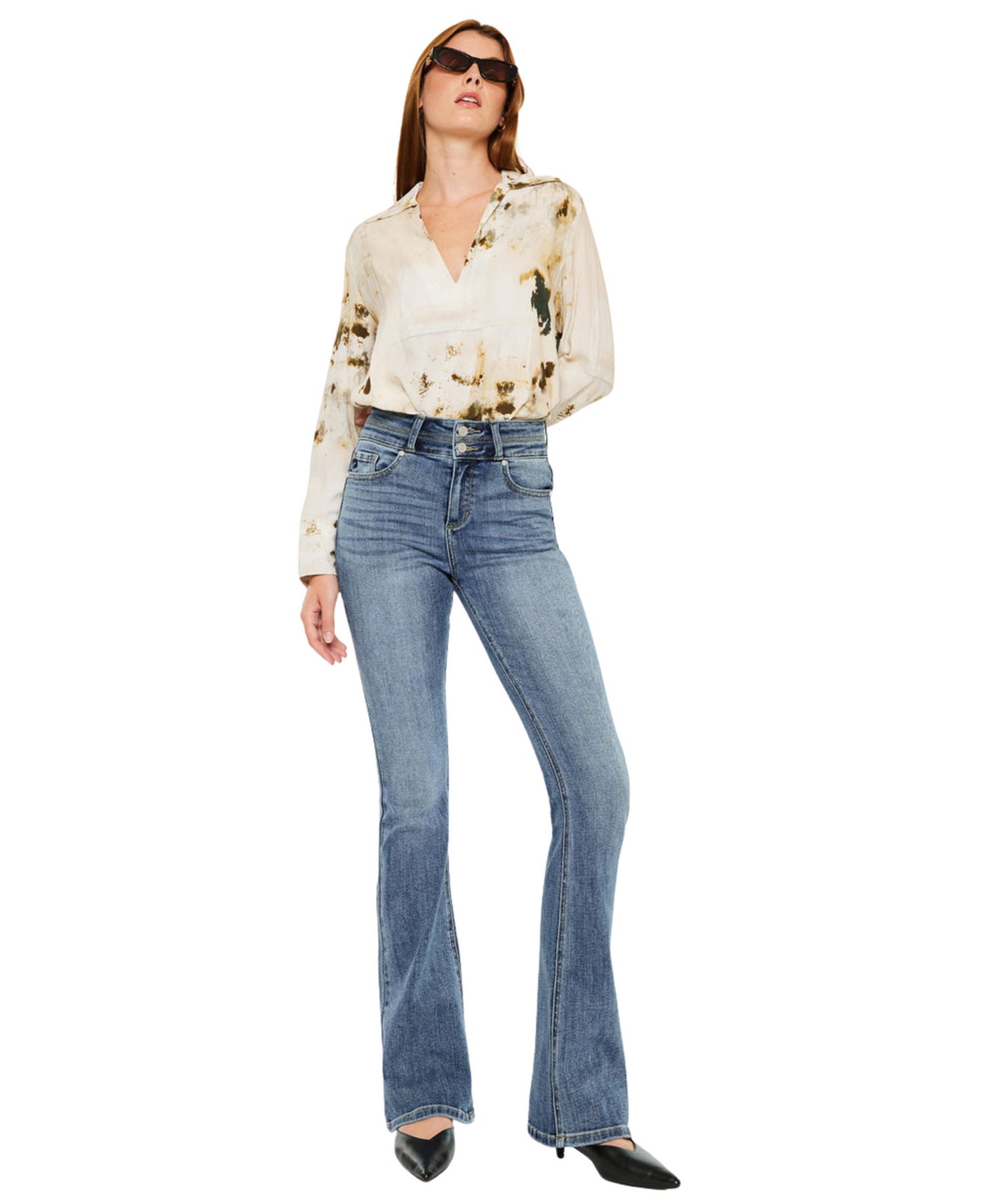 Women's Raven High Rise Skinny Bootcut Jeans