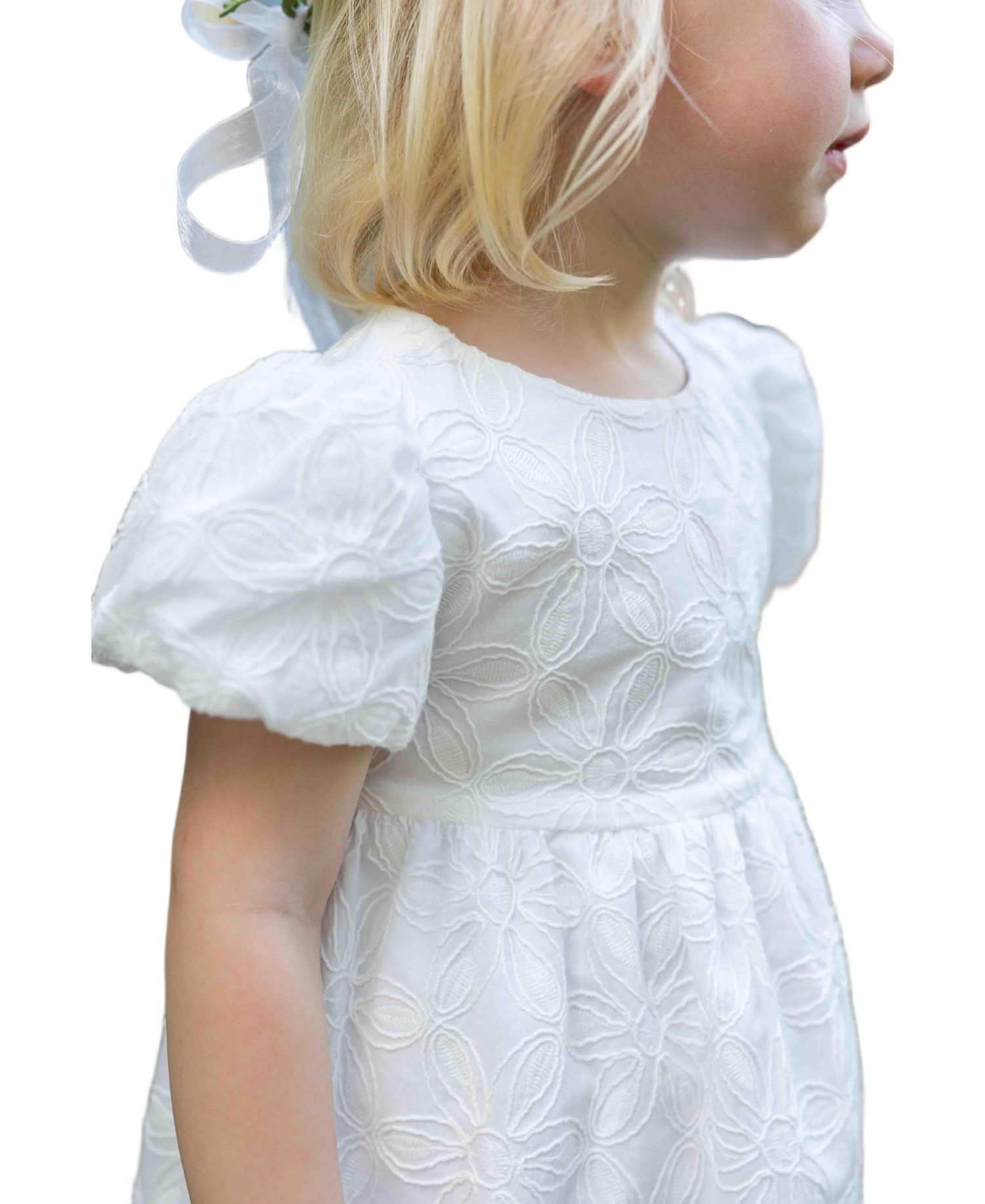 Big Girls 7-8 Embroidered Floral Dress