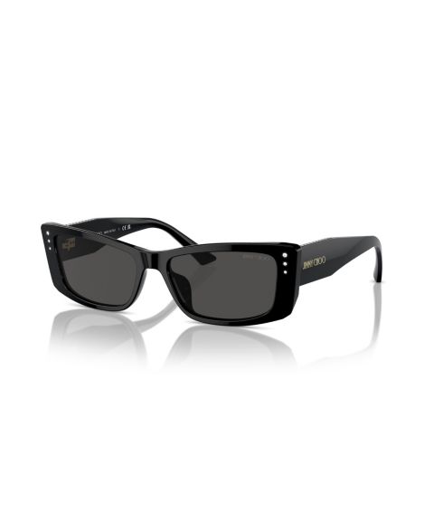 Женские солнцезащитные очки Jimmy Choo Rectangle Sunglasses, JC5002BU, цвет: Чёрный