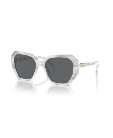 Женские солнцезащитные очки Swarovski Geometric Sunglasses, SK6017, цвет: Белый