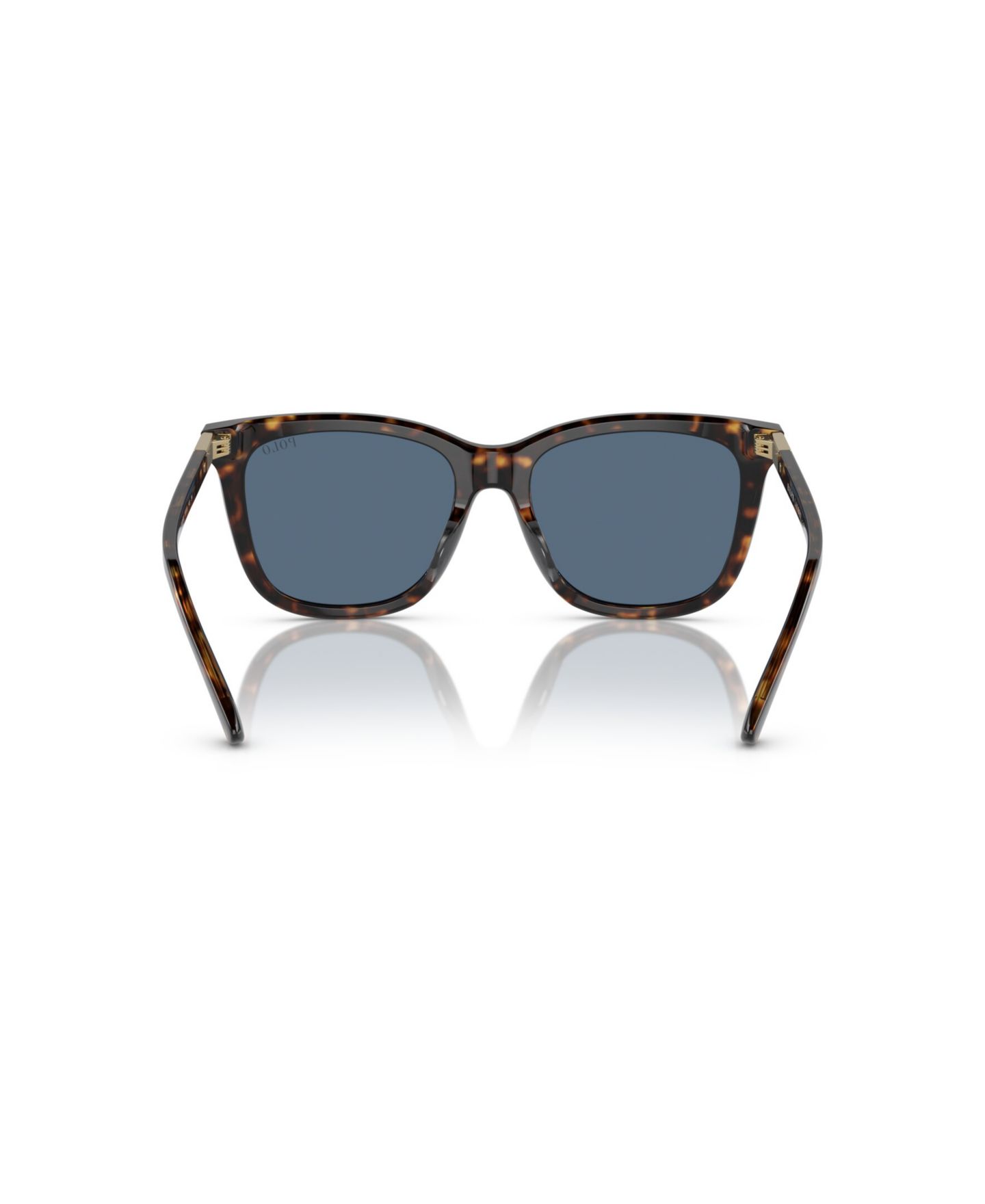 Женские солнцезащитные очки Polo Ralph Lauren Square Sunglasses, PH4201U, цвет: Блестящий тёмный гавана — фото 4