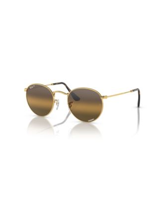 Men's Polarized Round Metal Polarized Lenses Sunglasses, RB3447
