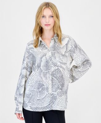 Women's EMMSPIGA Long-Sleeve Oversized Print Blouse