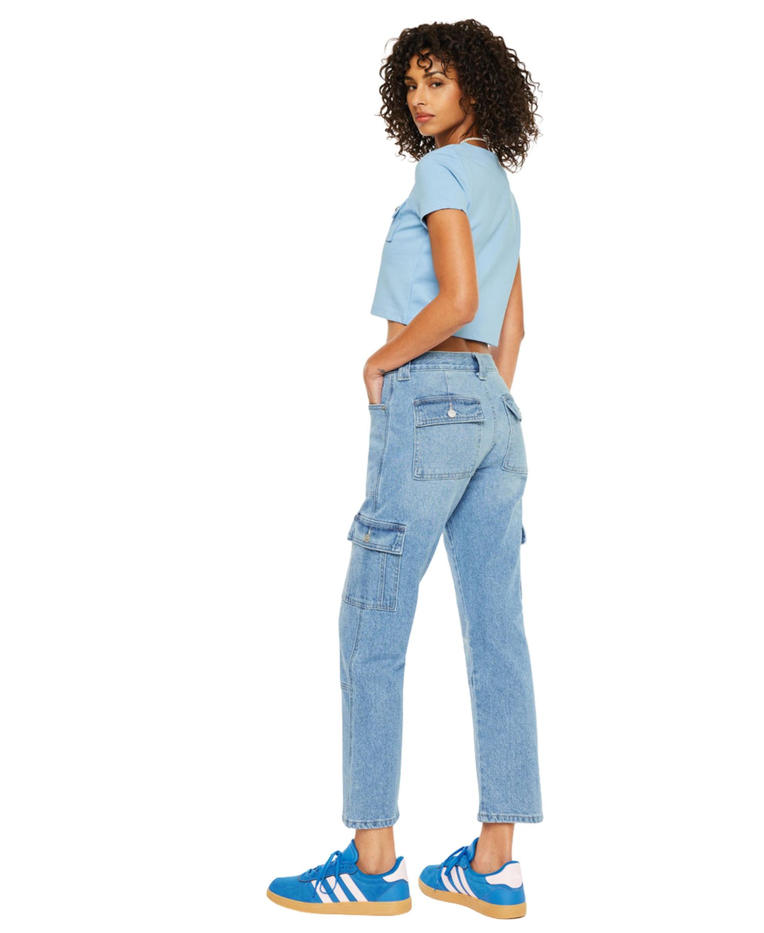 Women's Aaliyah High Rise Slim Straight Cargo Pants