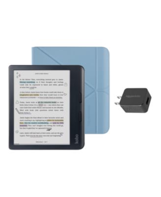 Libra Colour 32GB eReader with Dusk SleepCover Case and AC Bundle