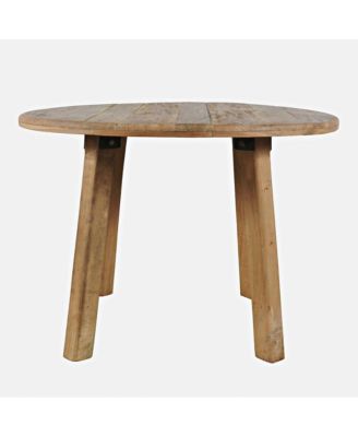 Solid Wood 42" Square Counter Height Dining Table, Distressed Wood