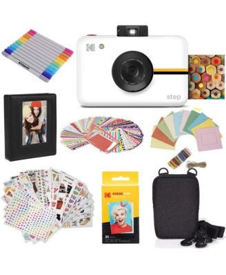 Step Digital Instant Camera Starter Bundle with Photo Paper, Case, Photo Album, Markers and More