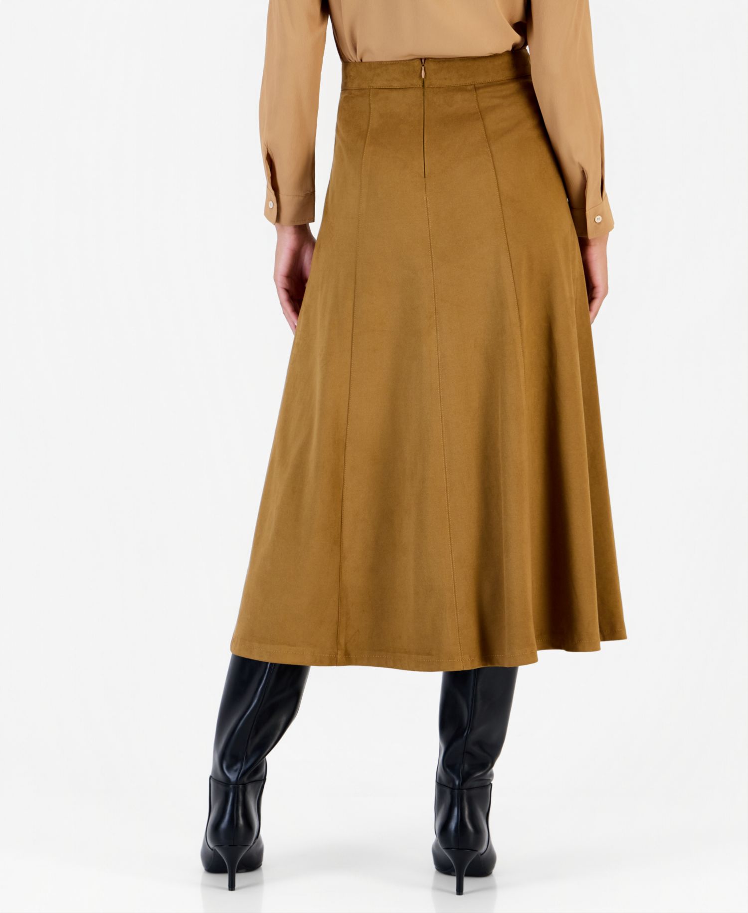 Women's Emmsamba High-Waisted A-Line Midi Skirt