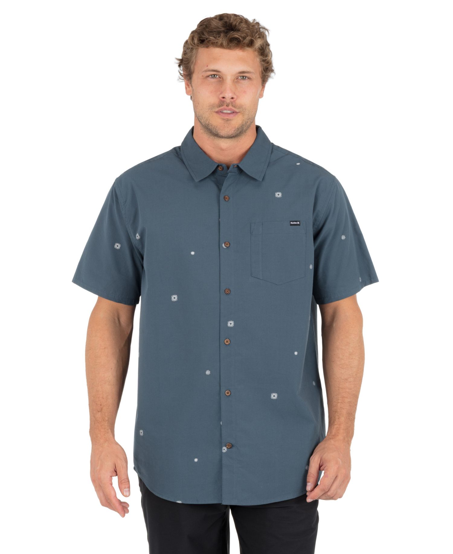 Men's Dobby Short-Sleeve Shirt