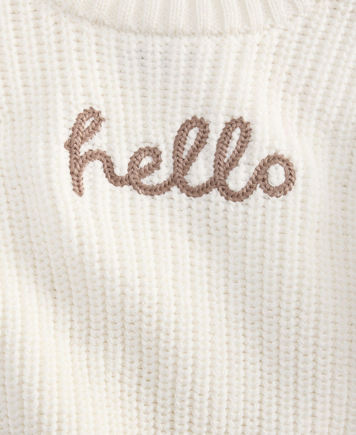 Baby 0M-24M Mix & Match Long-Sleeve Cotton Hello Sweater