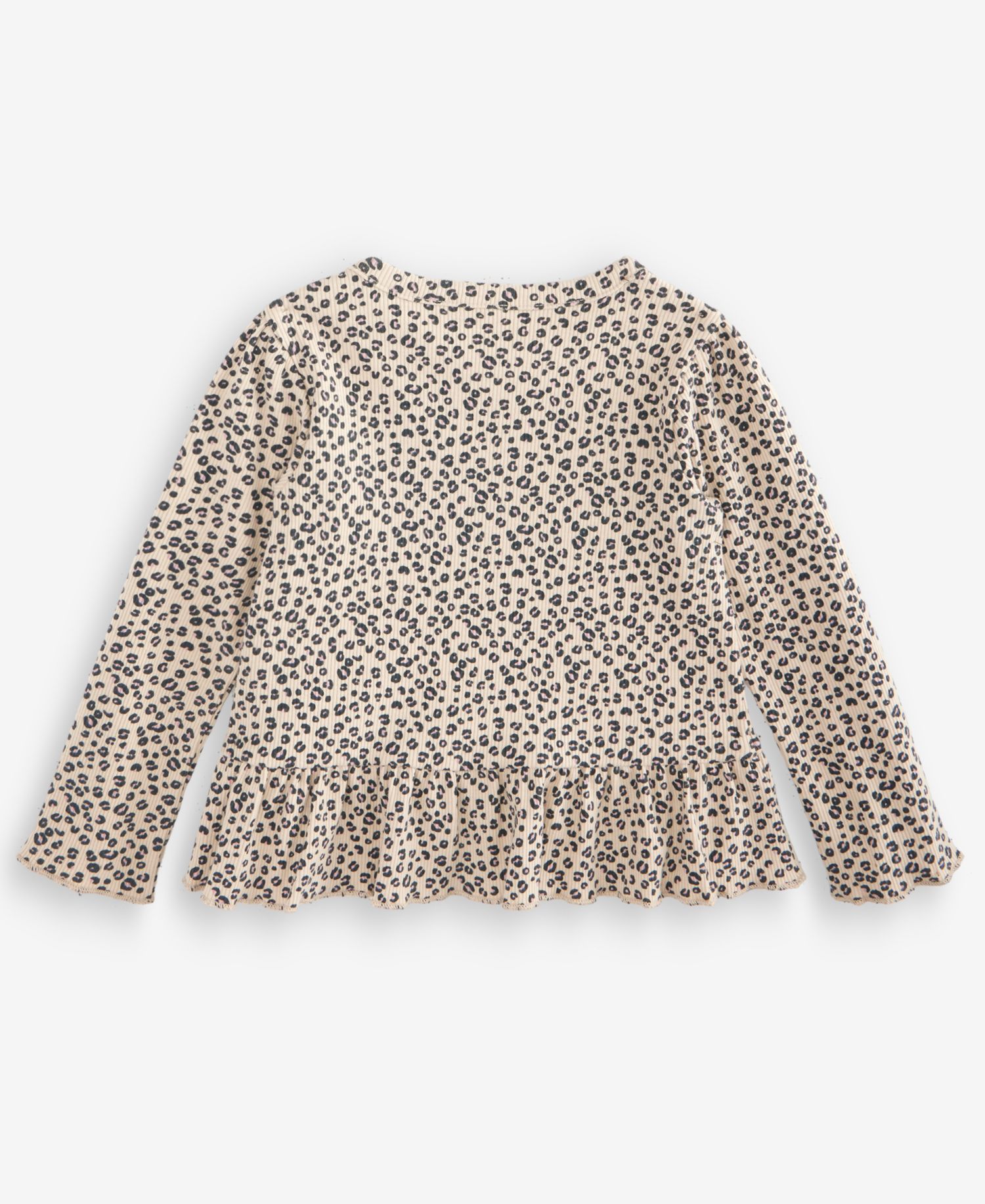 Baby Girls' 3M-24M Mix & Match Long-Sleeve Leopard-Print Peplum Top
