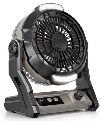 10000mAh Portable Fan, 3-in-1 Camping Fan with 100 Speeds and LED Light