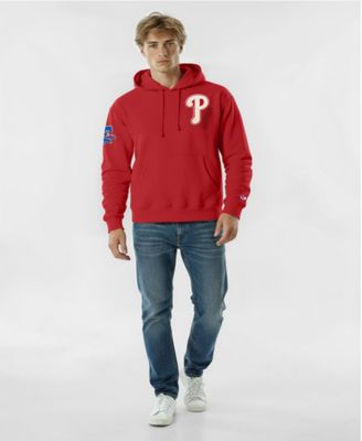 Men's Red Philadelphia Phillies Reverse Weave Chenille Hoodie