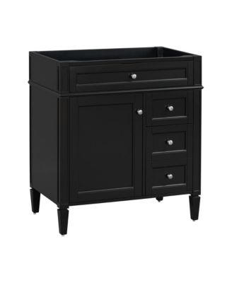 30 Inch Modern Bathroom Storage Cabinet without Top Sink 2 Drawers and a Tip Out Drawer Basin Not Included