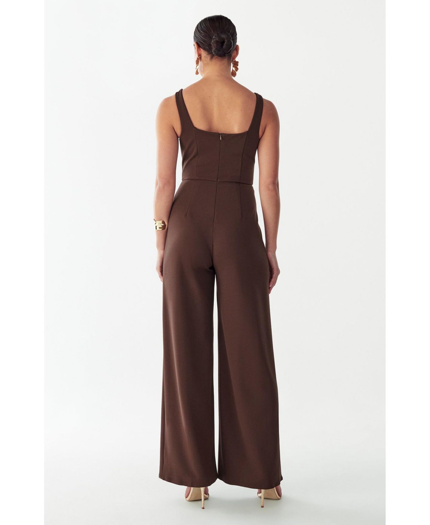 Женский комбинезон ST MRLO Anika Jumpsuit, цвет: Шоколадный — фото 4