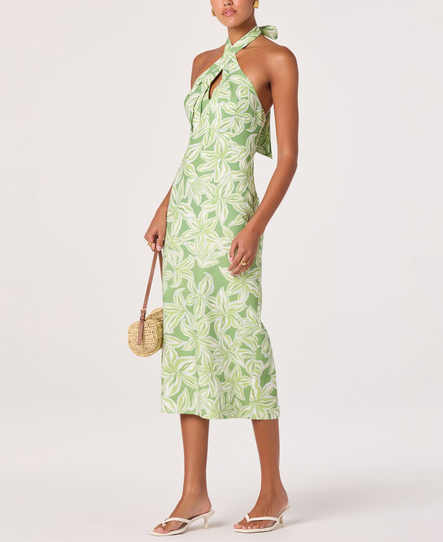 Women's Anita Halter Neck Midi Dress