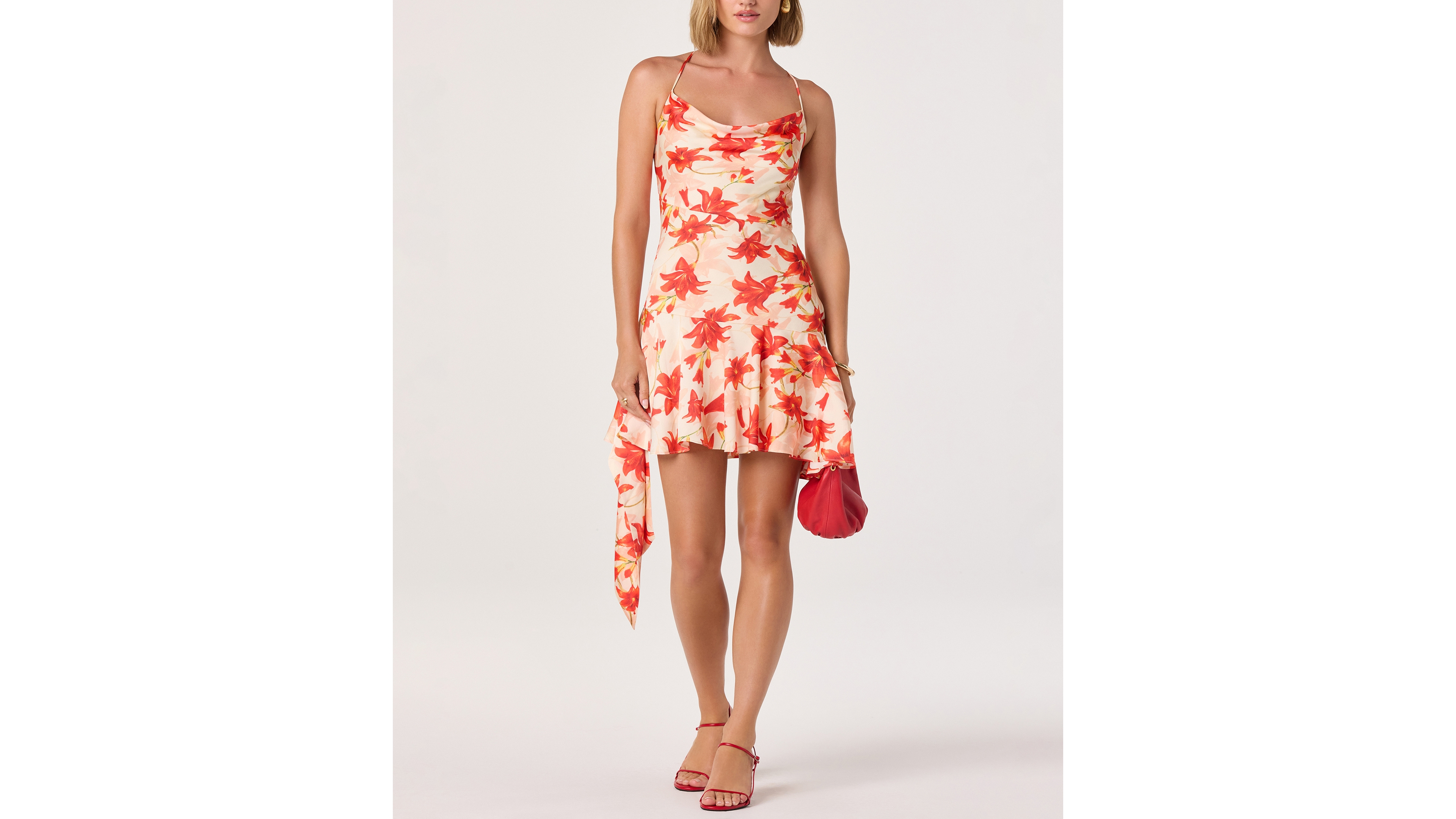 Astr the Label Women's Cowl Neck Dress