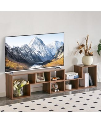 2 Pieces Cube TV Stand, for under 80 Inch TV, Free Combination Gaming Entertainment Center Media Stand, Open Storage Shelf, for Living Room