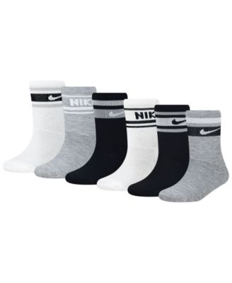 Boys' and Girls' 4-7 Varsity Cushioned Crew Socks, 6-Pack