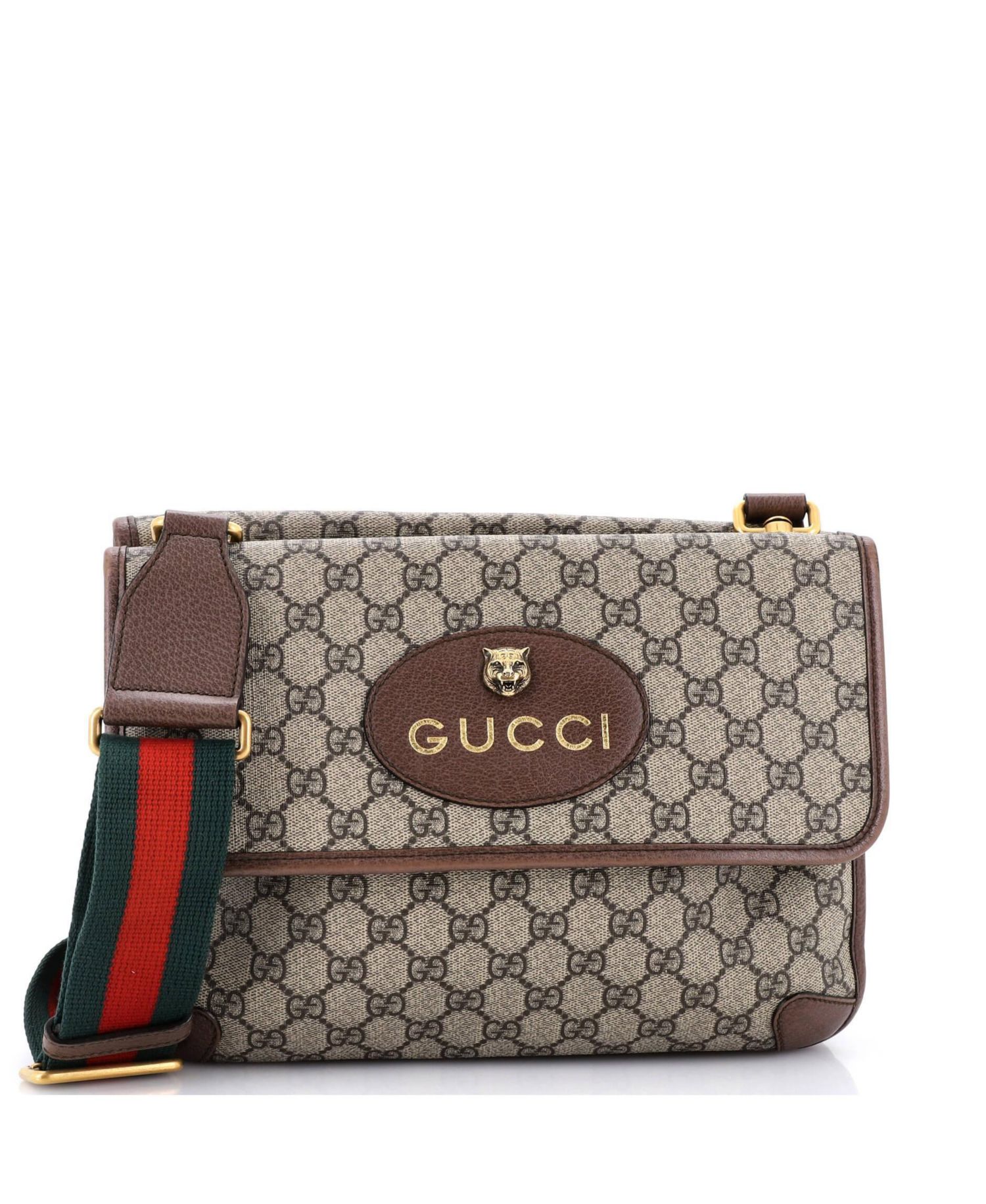Medium Neo Vintage Flap Messenger GG Coated Canvas
