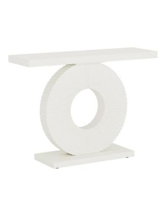 Modern Console Table with Geometric Base