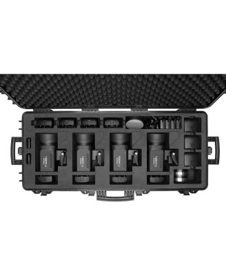 Westcott 4418 Waterproof Rolling Hard Case with Laser-Cut Foam for