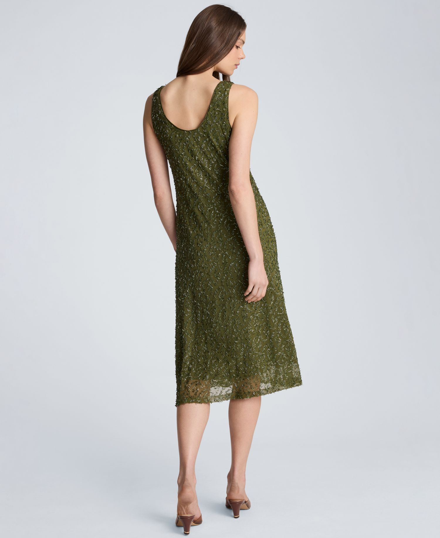 Women's Bias Scoop Neck Long Slip Dress
