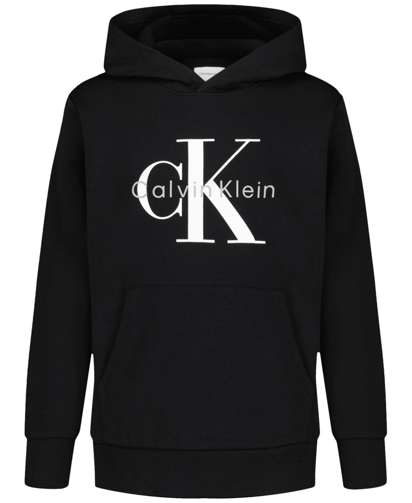 Худи Calvin Klein Long-Sleeve Hooded Sweatshirt для мальчиков, цвет: Чёрный — фото 3