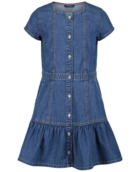 Платья Tommy Hilfiger Girls' 4-16 Denim Short-Sleeve Dress