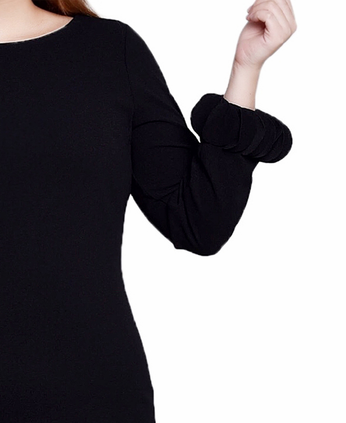 Ny Collection Women's Long-Sleeve Scuba Dress