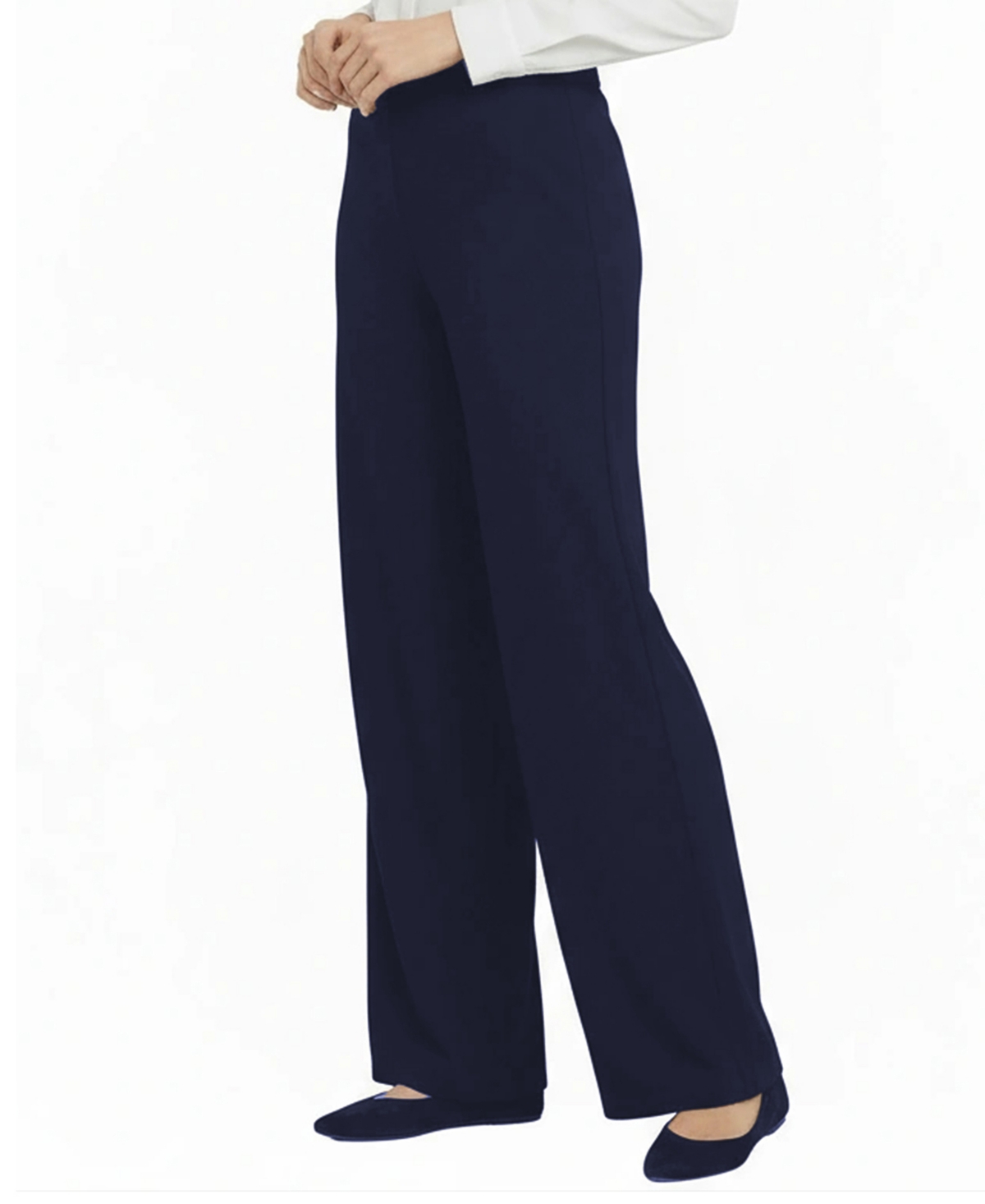 Ny Collection Petite Slim Leg Full-Length Pants