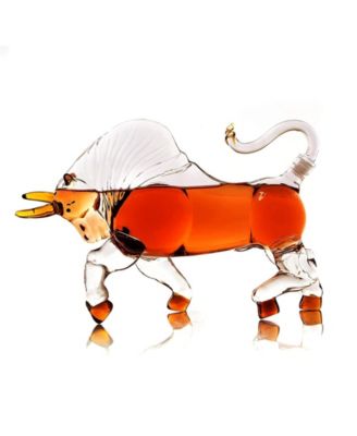 Charging Bull Head Down 34 oz. Whiskey Decanter