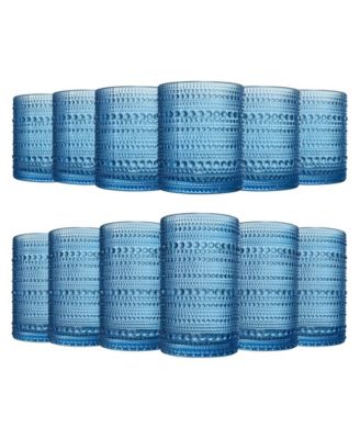 Hobnail Beaded Highball Tumbler Glasses, Set of 12