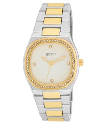 Women's Quartz Round Two-Tone Stainless Steel Watch 33mm