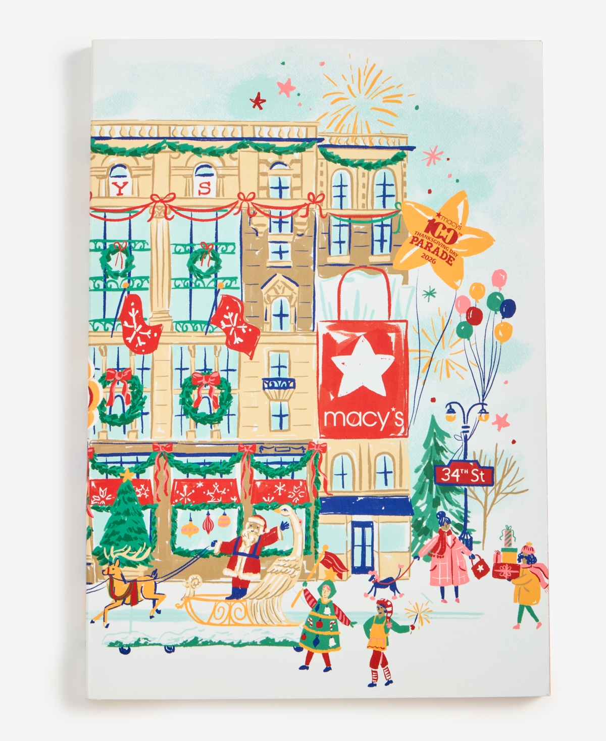 Macy's 100th Thanksgiving Day Parade Herald Square Building Notebook, Macy's Exclusive - Multi