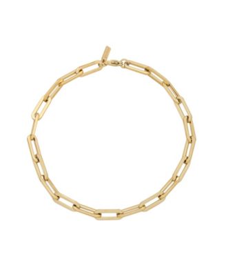 St. Moran Tarnish-Resistant Silver Chunky Paperclip Yasmine Anklet - Silver