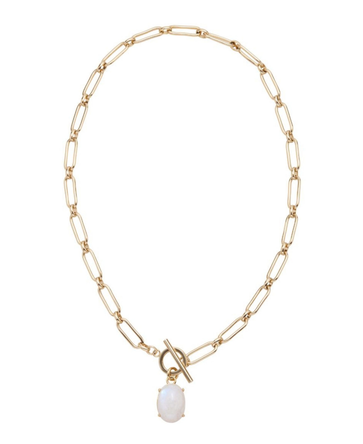 St. Moran Gold Moonstone Toggle Luli Necklace