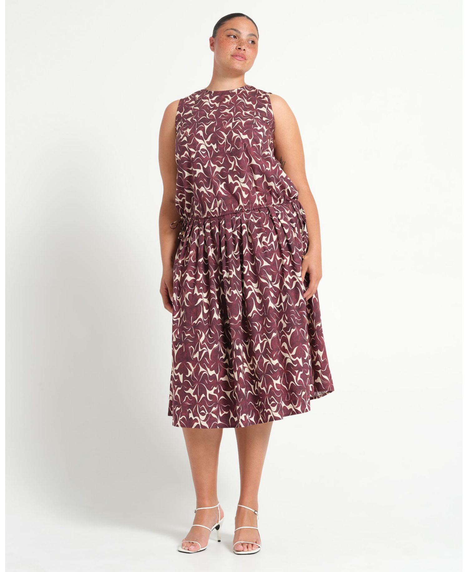 Women's Brinley A-line Pleated Print Midi Skirt
