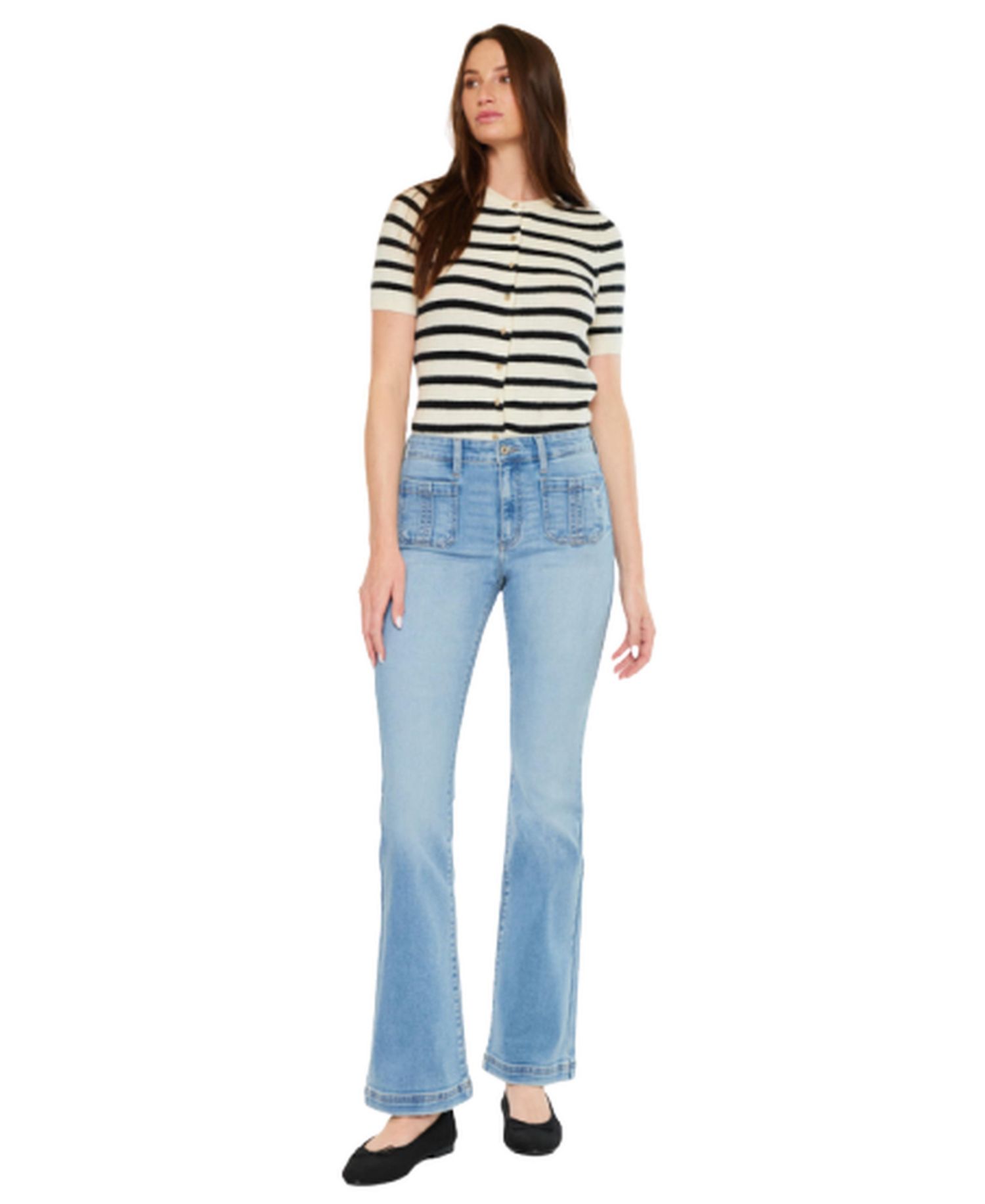Women's USA Juniors' Lux High Rise Bootcut Jeans