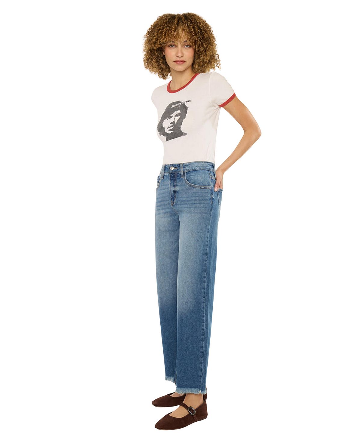 KanCan Women's Aruli Essentials High-Rise Crop Wide-Leg Jeans view 7 — MAYCSS fashion products