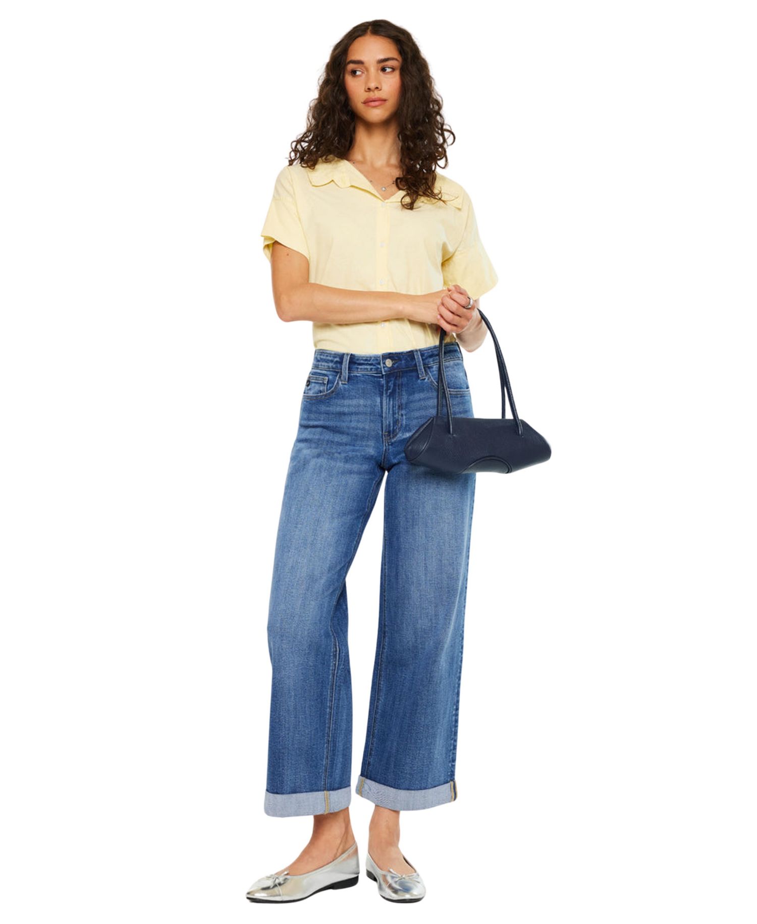 Women's Reyna Essentials High Rise Wide Leg Jeans