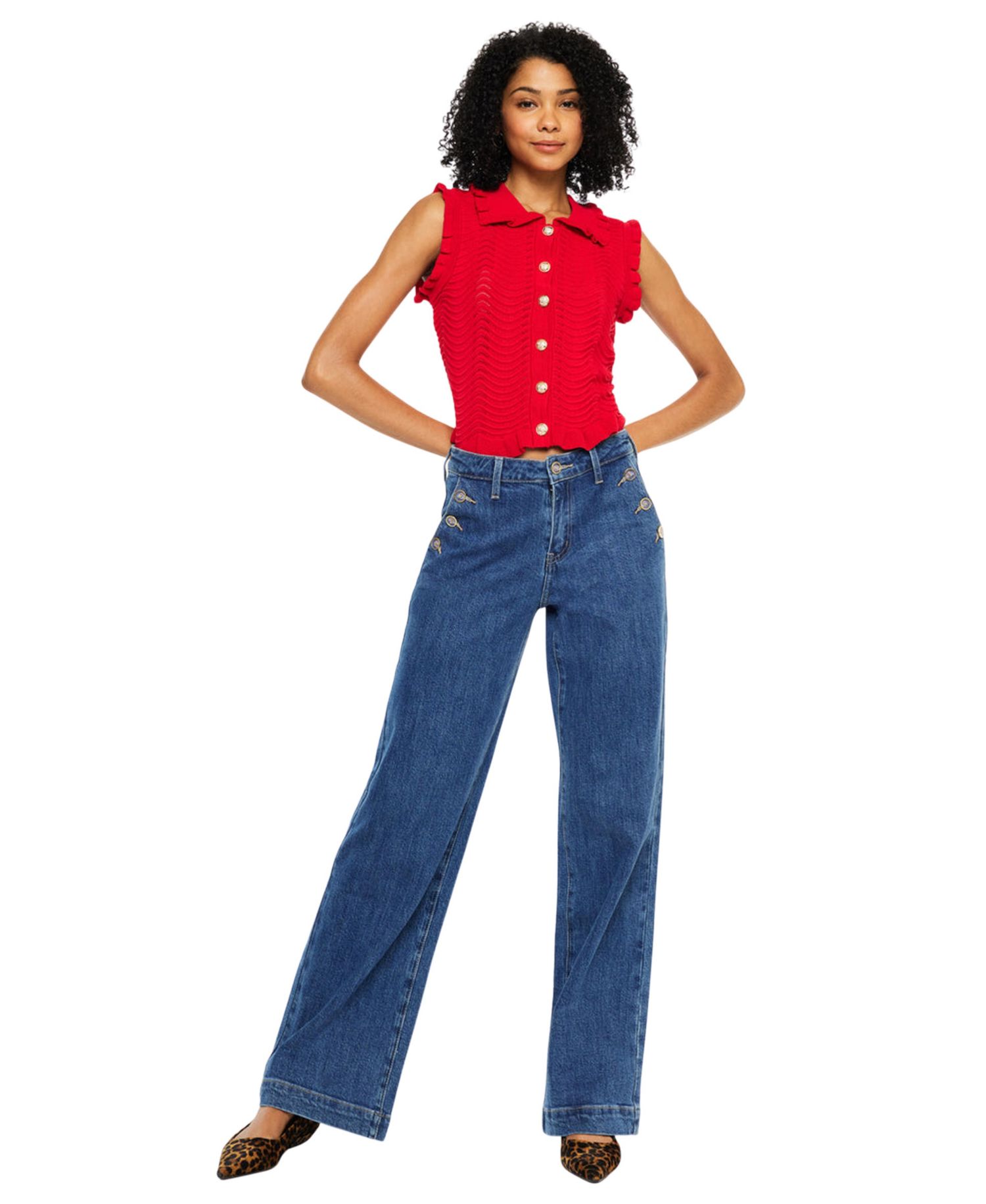 Women's Sol High Rise Wide Leg Trouser Jeans